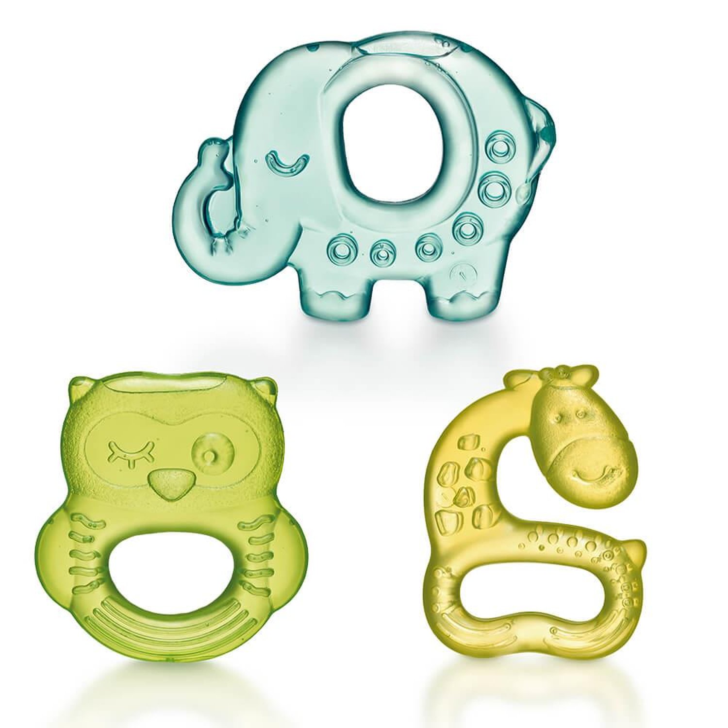 Mordedor Zoo Friends Azul/Verde Multikids Baby - BB140