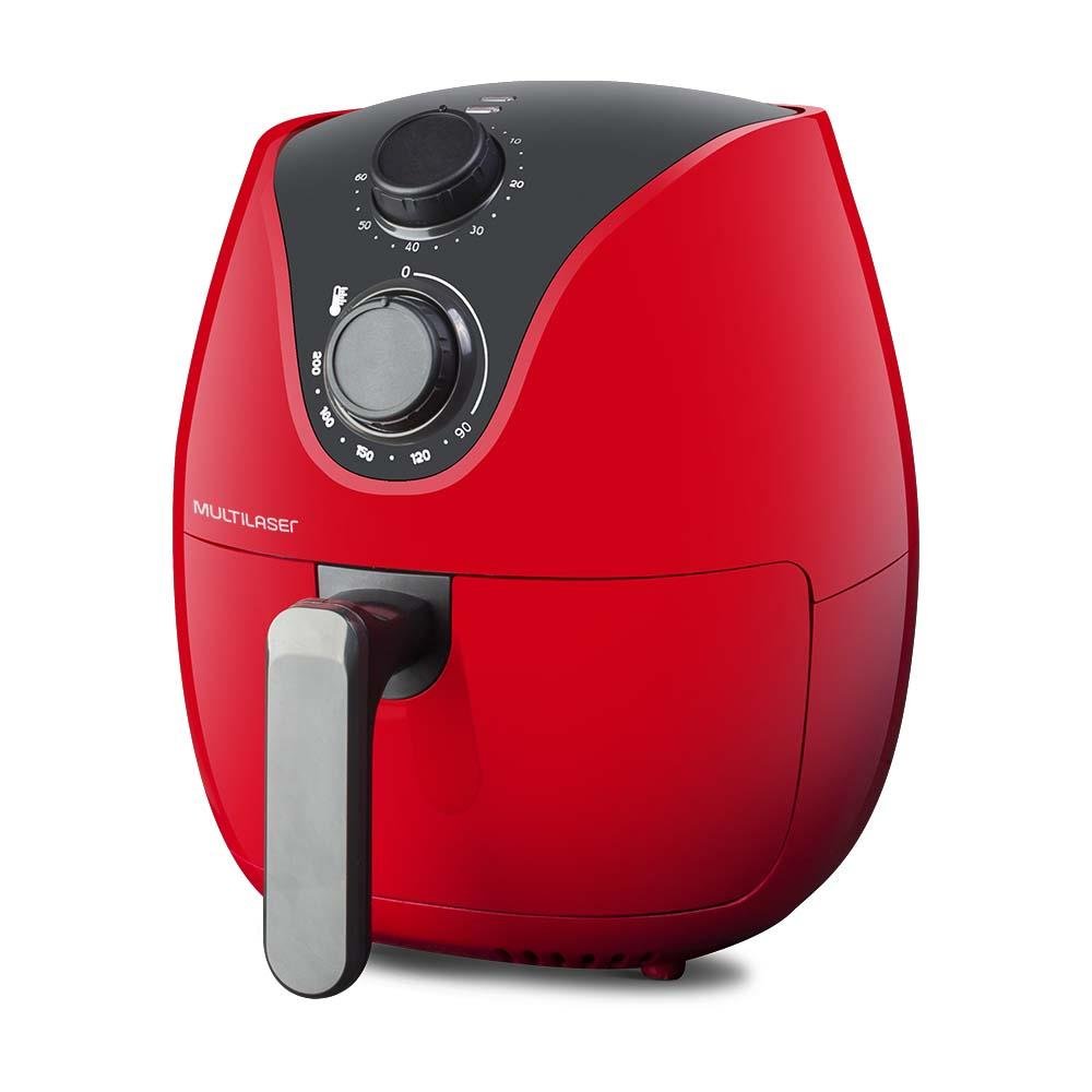 AIR FRYER 4L vermelha 127V - 1500W COM GRADE - CE083
