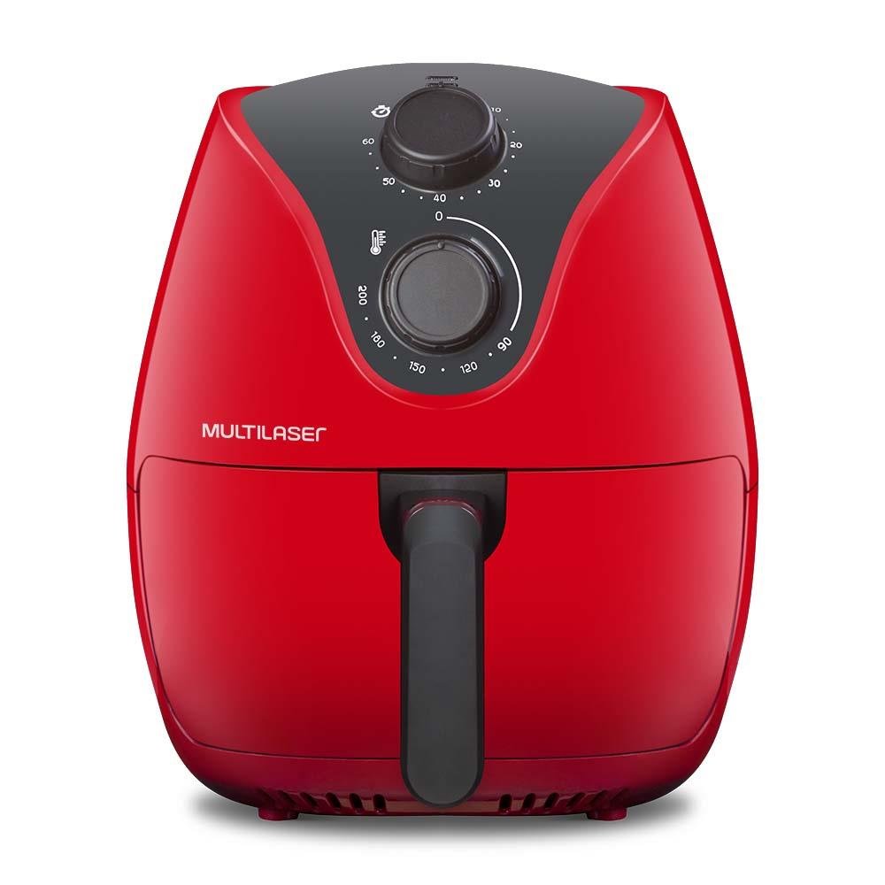 AIR FRYER 4L vermelha 127V - 1500W COM GRADE - CE083