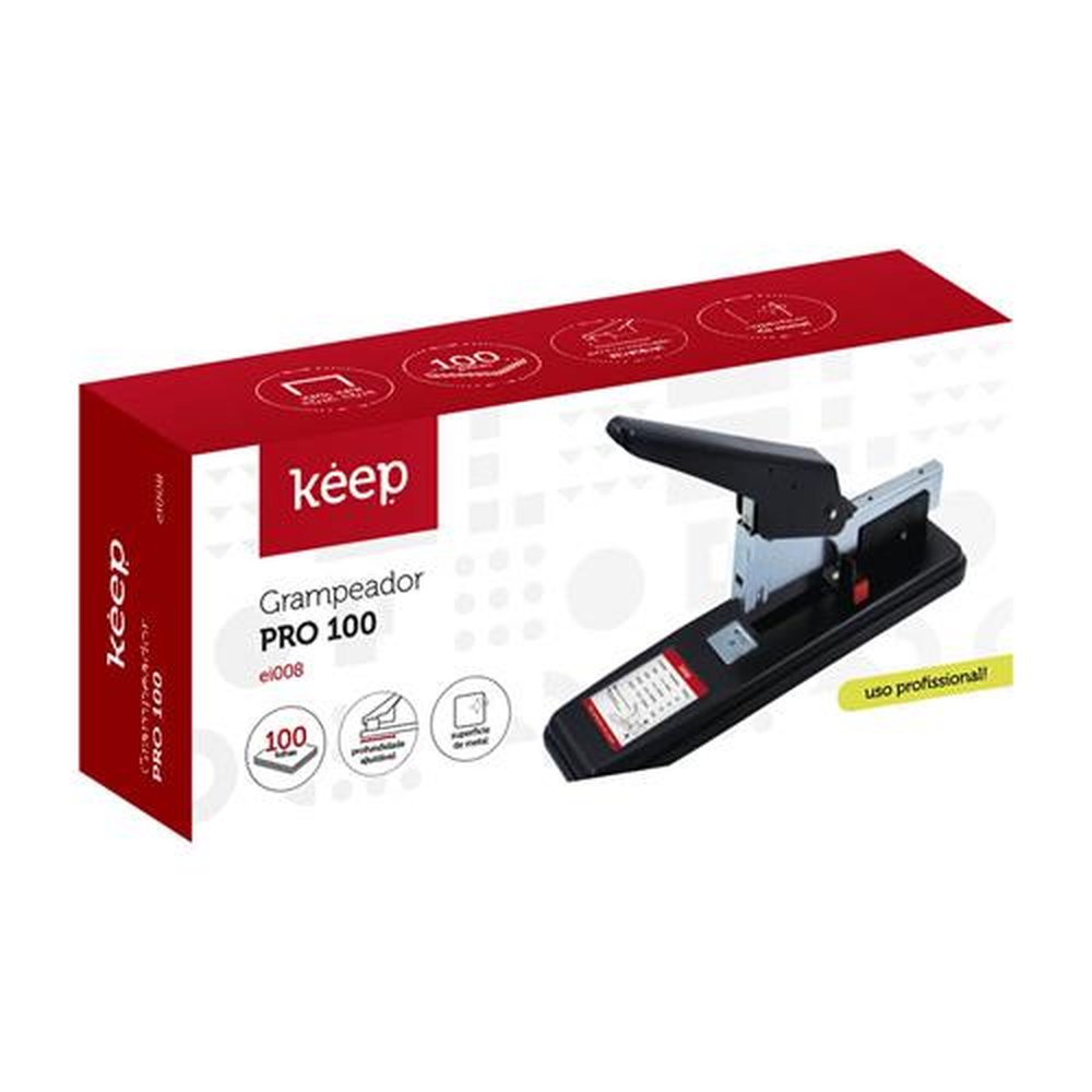 Grampeador Heavy DTY Profissional 100FLS Keep - EI008