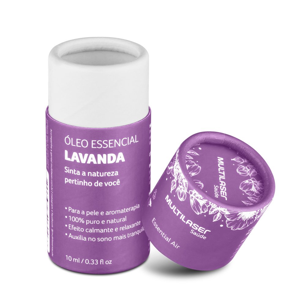Óleo Essencial De Lavanda Anti-Estresse 10ML Multilaser Saude - HC122
