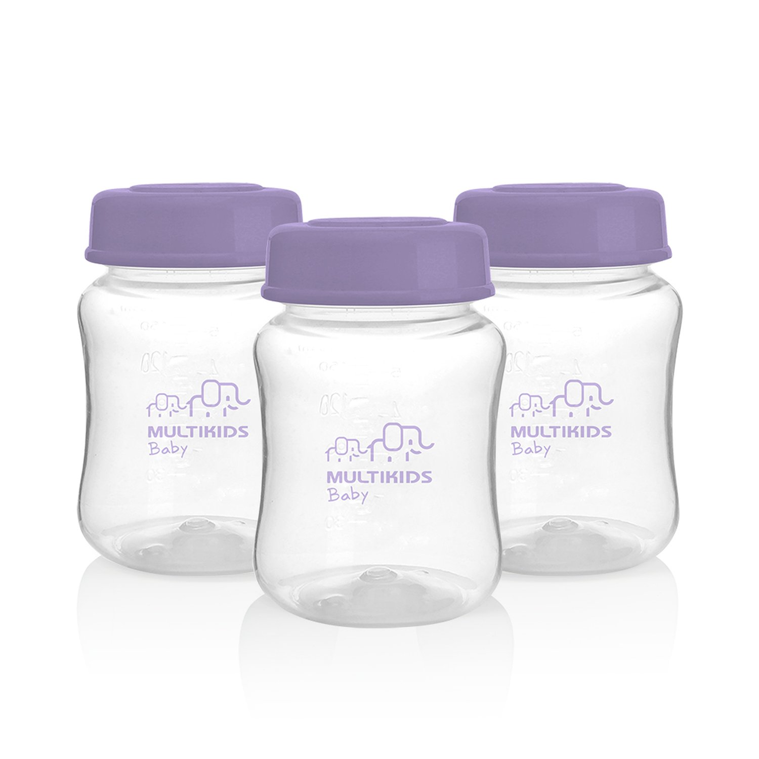 Kit 3 Potes Para Armazenar Leite Materno Keep N Food For Mom Multikids Baby - Bb1127
