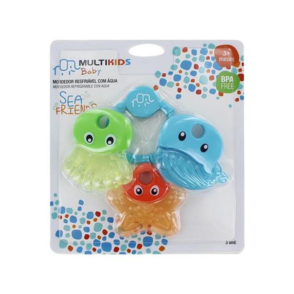 Mordedor Sea Friends Azul Multikids Baby - BB154