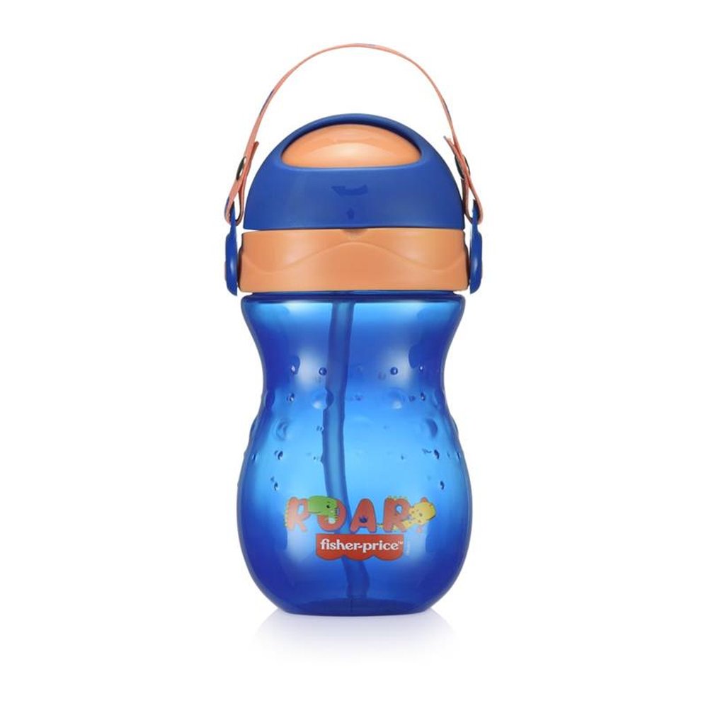 Copo com Canudo Playful Azul Twist Fisher-Price - BB1018