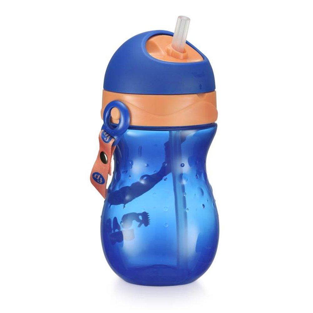 Copo com Canudo Playful Azul Twist Fisher-Price - BB1018