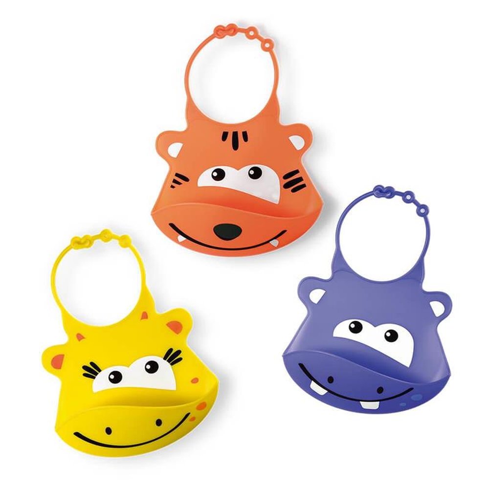 Babador De Silicone Silybib Leão Multikids Baby - BB042