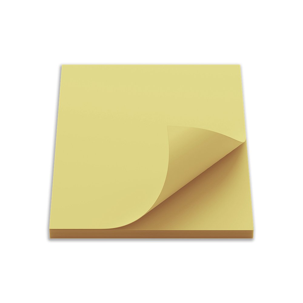 Bloco Adesivo 75x75mm Amarelo 100FL Keep - EI018