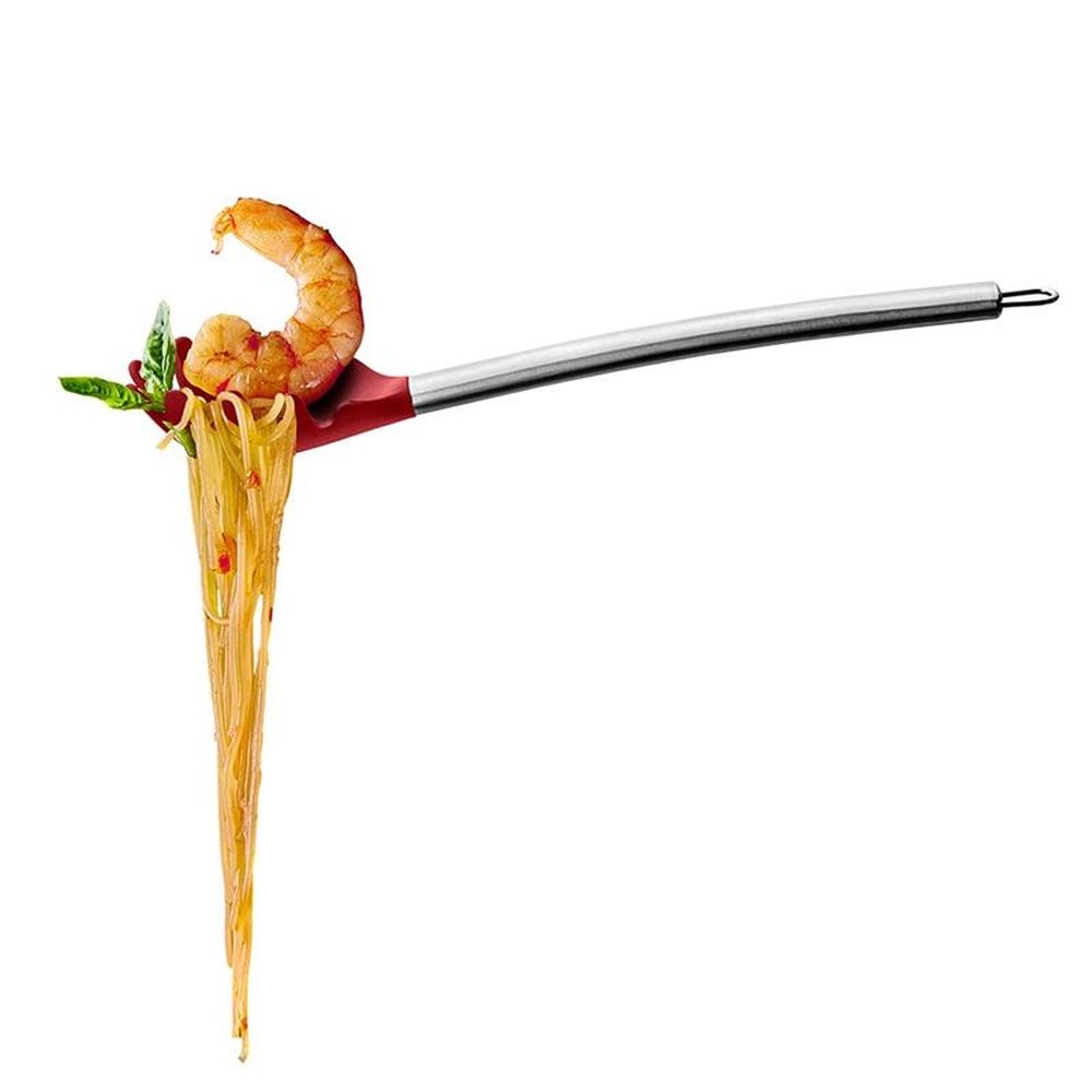 Pegador de Massa de Silicone Cabo Inox Vermelho UP Home Multilaser - UD072