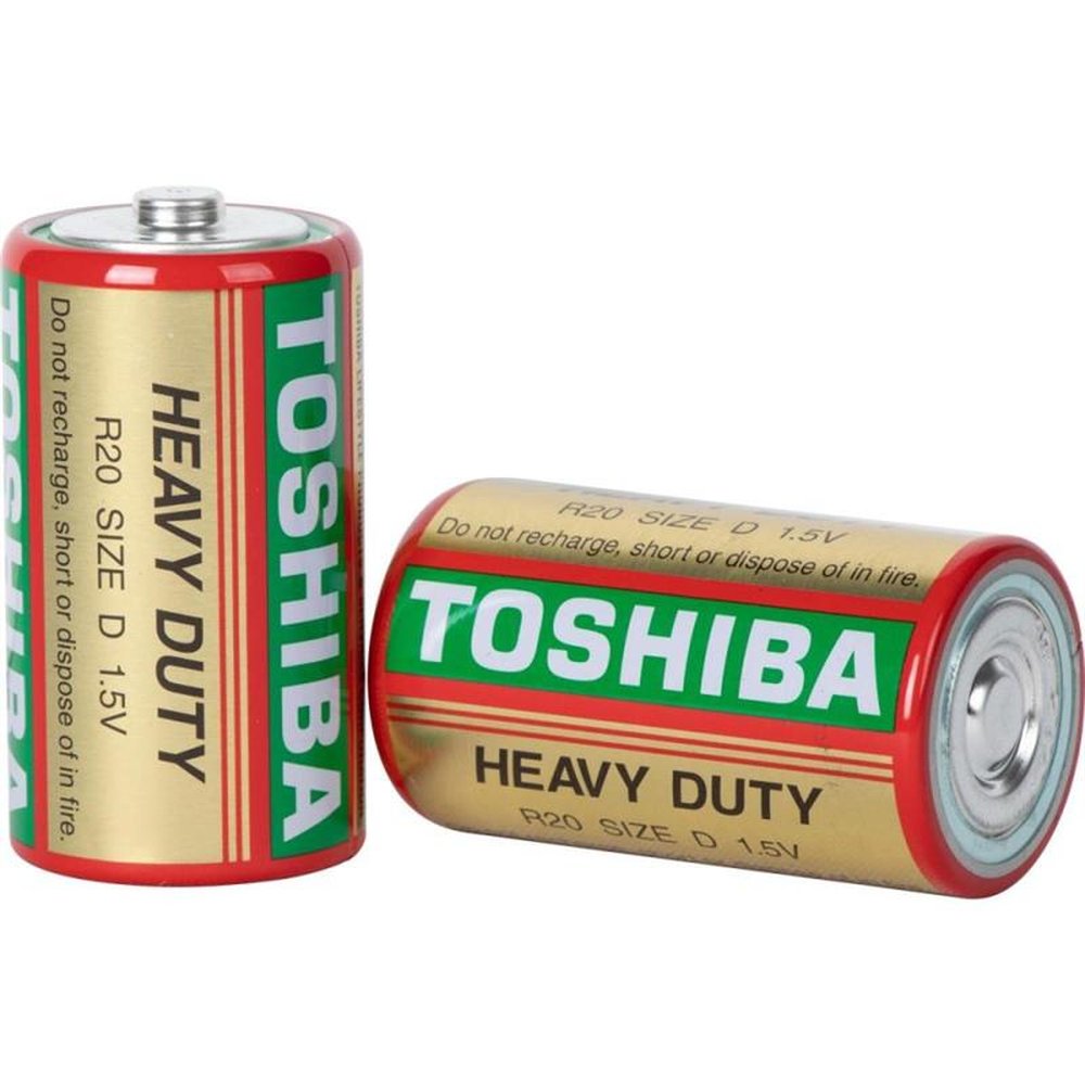 Pilha D Comum R20kg Toshiba - Cartela com 2 unidades