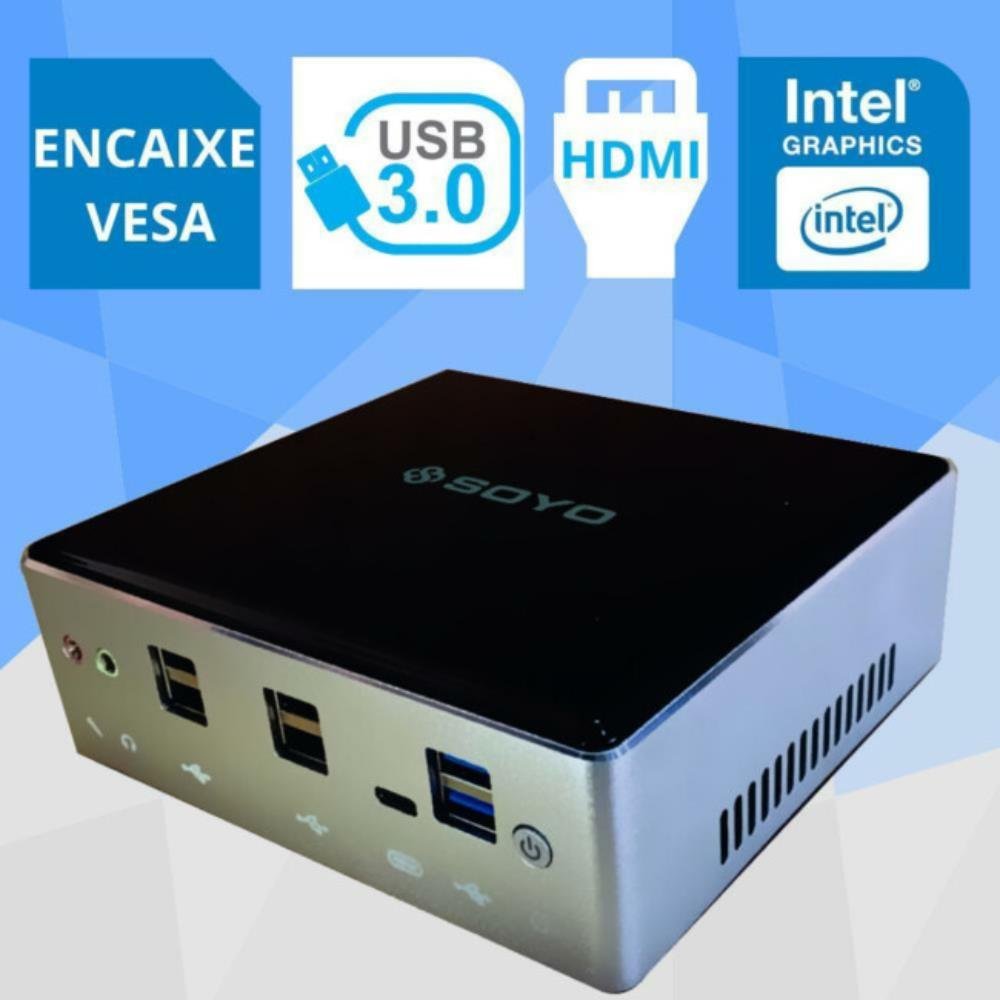 Mini PC NUC Soyo Intel Core i5-10210U 8Gb 240 ssd Win 10 Pro