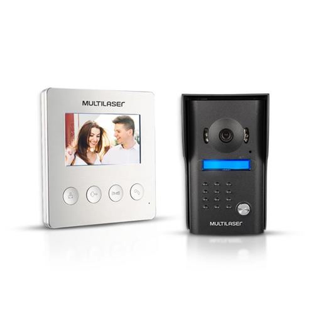 Kit Vídeo Porteiro Colorido 4.3 Pol. Com Unidade Externa Multilaser - SE405