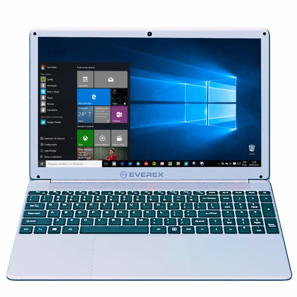 Notebook Intel Core i5, Tela 15.6¿ Full HD IPS, 8GB, 240 SSD e Windows 10 - Everex