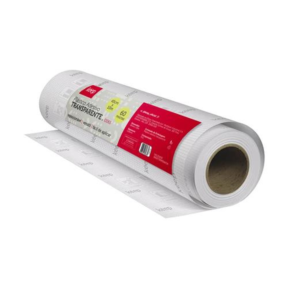 Plastico Adesivo Transparente 0.05 Mm Pvc - 45Cmx10M Keep - EI065