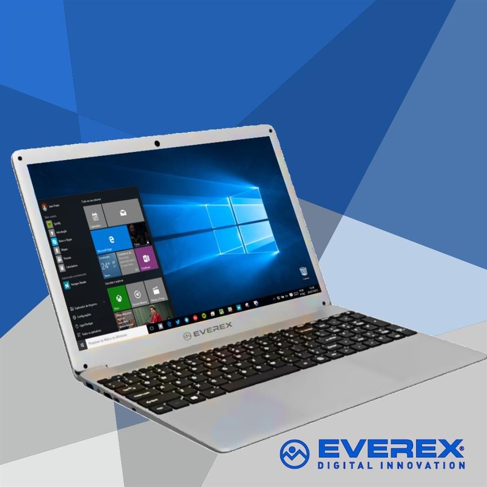 Notebook Everex Intel Core i5, 4GB DDR3, Tela 15.6¿, 240GB SSD e Windows 10