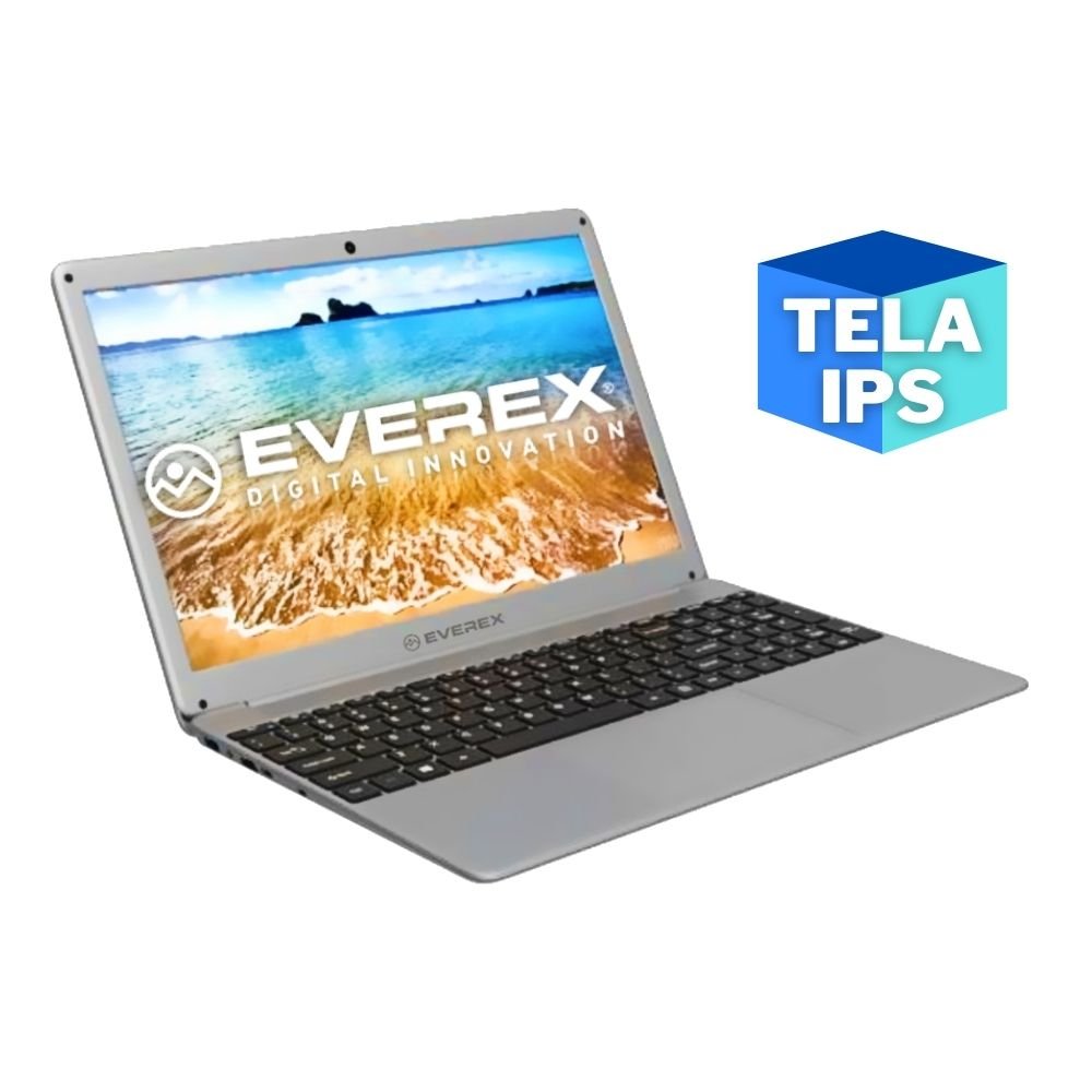 Notebook Everex Intel Core i5, 4GB DDR3, Tela 15.6¿, 240GB SSD e Windows 10