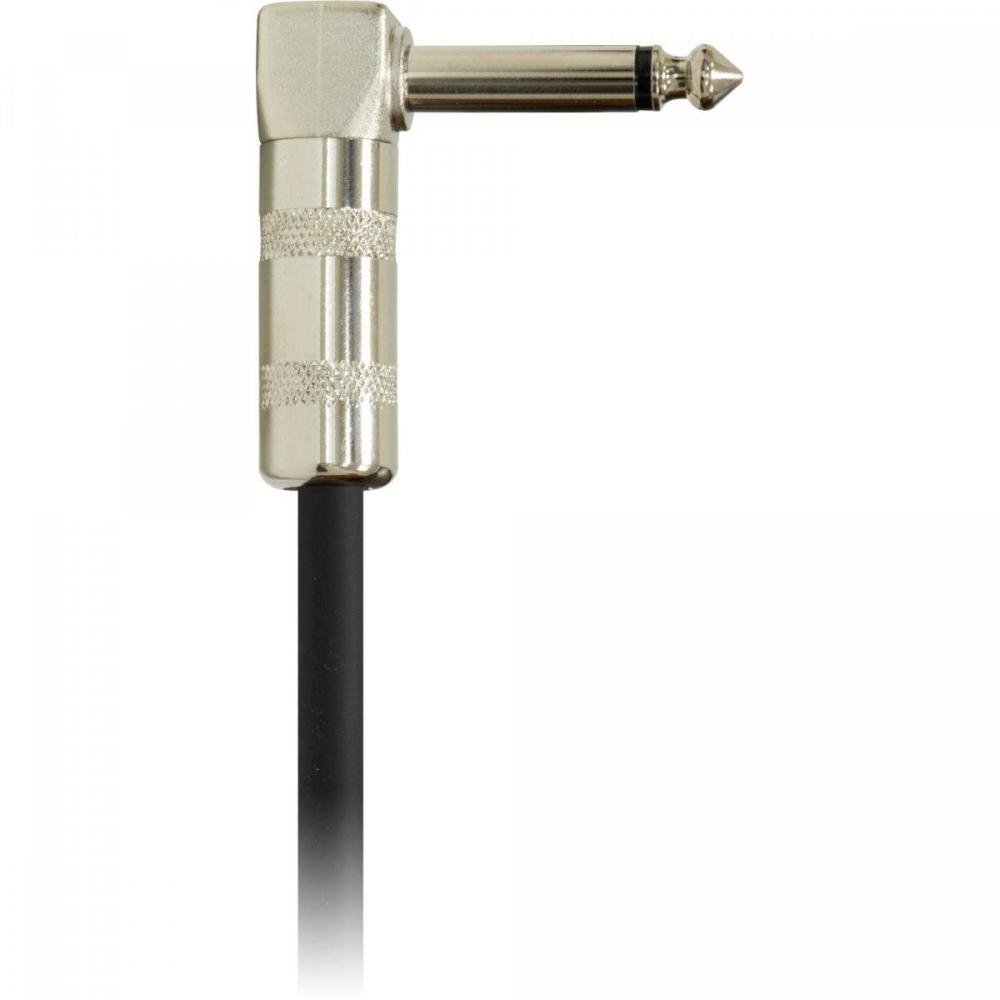 Cabo para Pedal Linha BRASIL P10 x P10 90° 25cm Preto HAYONIK