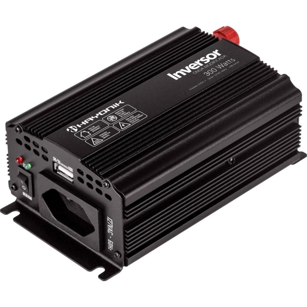 Inversor de Onda Modificada 300W 12Vdc/127V PW11-1 Off Grid Hayonik