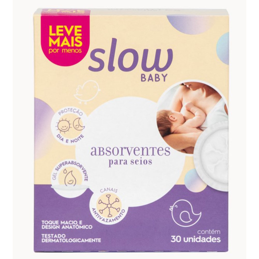 Absorvente Seios Slow Leve 30 Pague 24