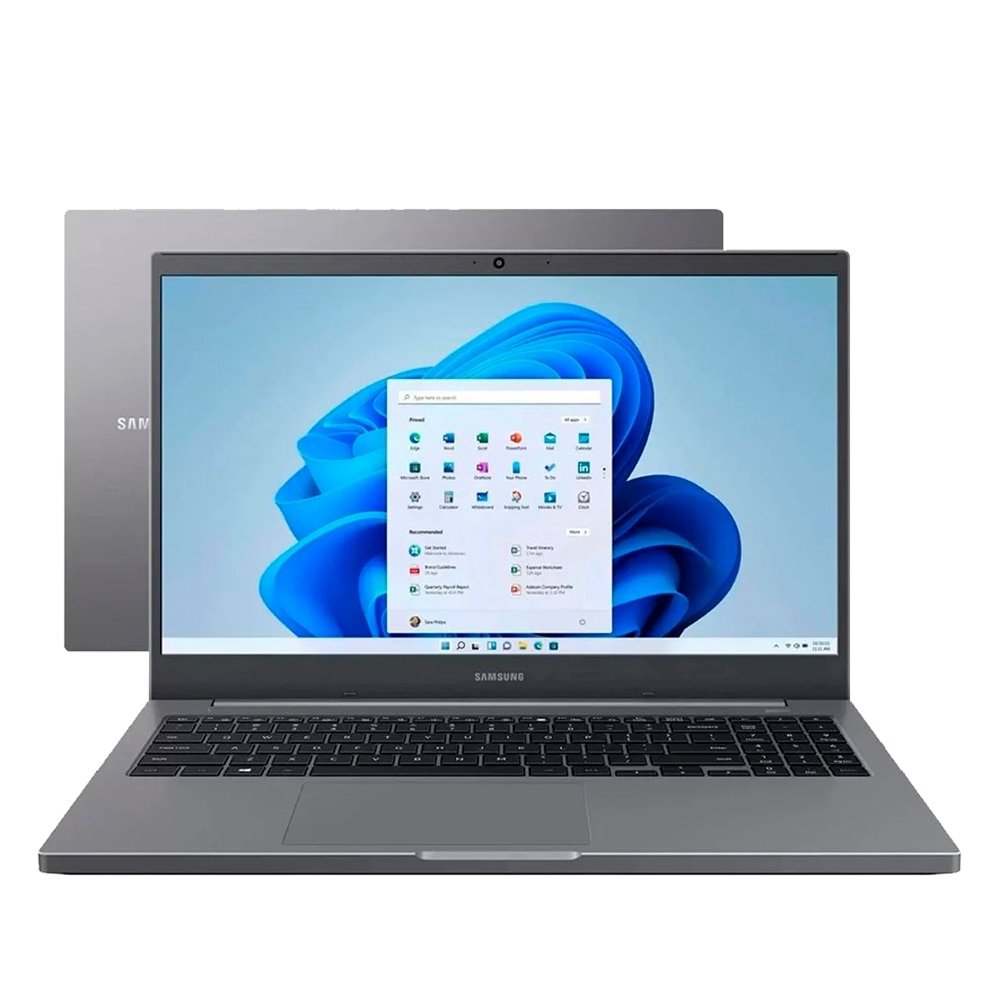Notebook Samsung Book KV3BR, Tela de 15.6", Intel Core i3, 256SSD, 4GB RAM, Windows 11, Cinza Chumbo