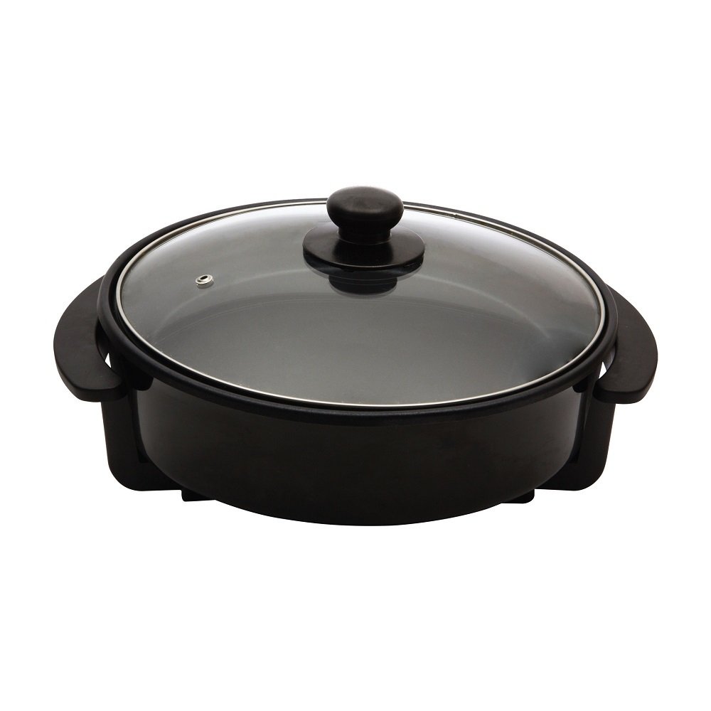 Panela Elétrica Amvox Grill Redonda Antiaderente Multifuncional 40cm 1200W APE 4000 110V