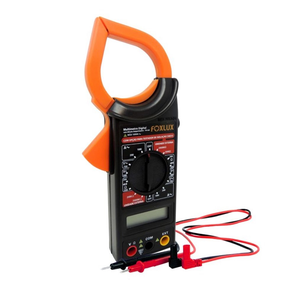 Multimetro Digital FoxLux com Alicate Amperimetro