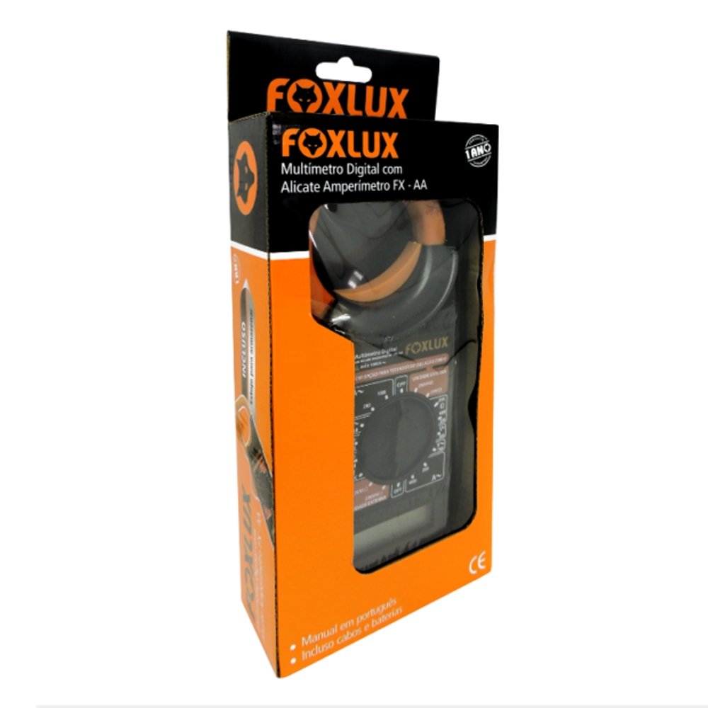 Multimetro Digital FoxLux com Alicate Amperimetro