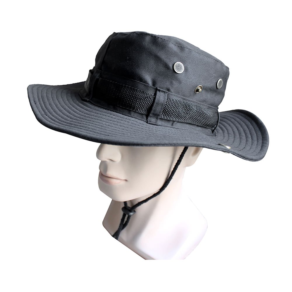 Chapeu Tatico Boonie Preto Ntk Tatica