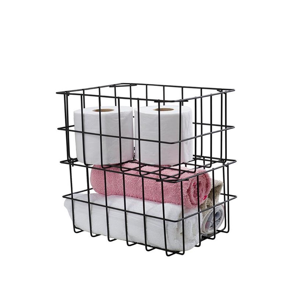 Cesto Organizador Versatile M Schmitt Cor Preto Fosco