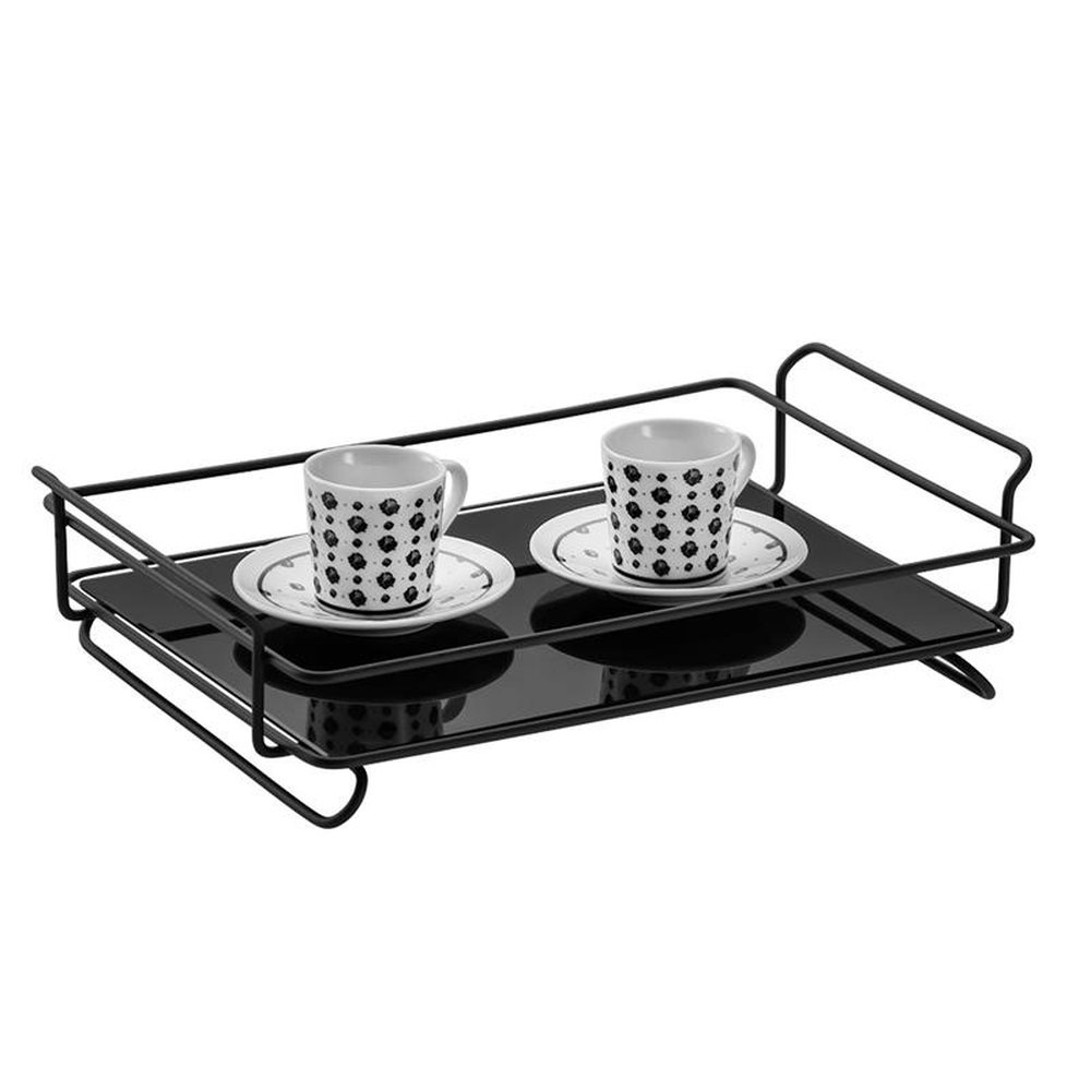 Bandeja Iris Schmitt Cor Preto Fosco