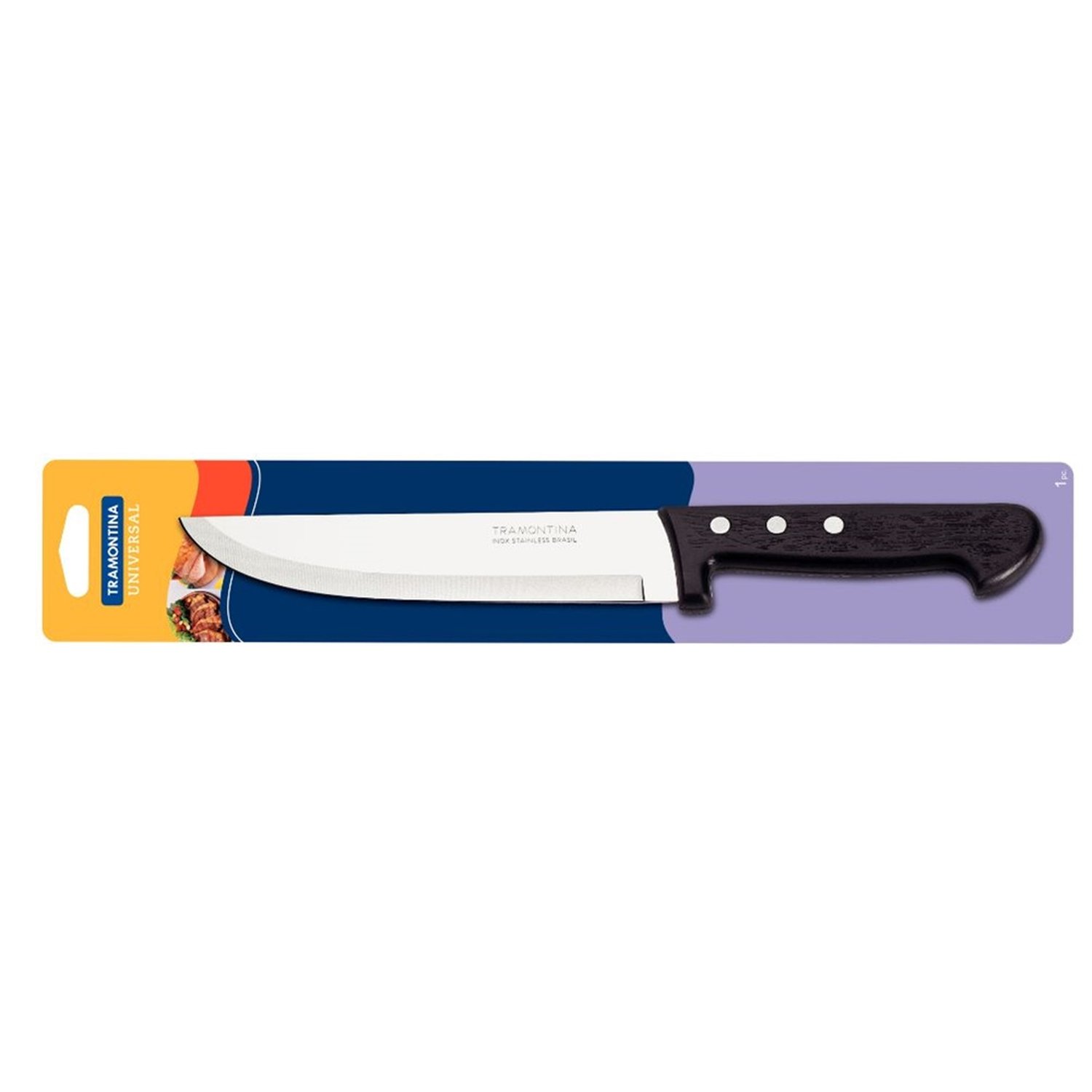 Faca Universal 6" Preta Cartela Tramontina