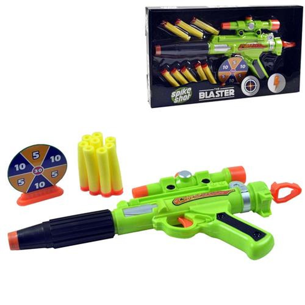 Pistola Lanca Dardo Com Alvo 10 Peças