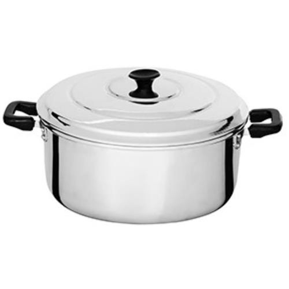 Panela Caçarola 4,7L com Alça n.24 Aluminio Polido Aliança