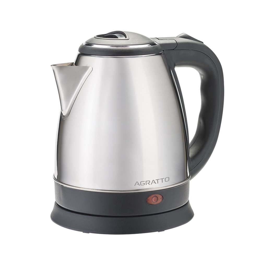 Chaleira Elétrica Agratto CE-01 - 1,8 Litros, 1000W, Inox, 110V