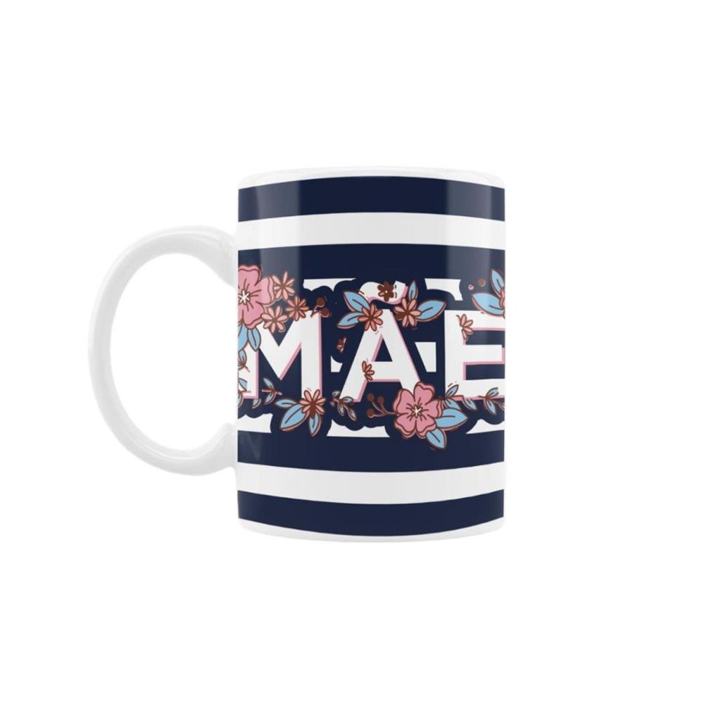 Caneca 300mL Mãe Palavras Decorações Sortidas Cerâmica Glassral