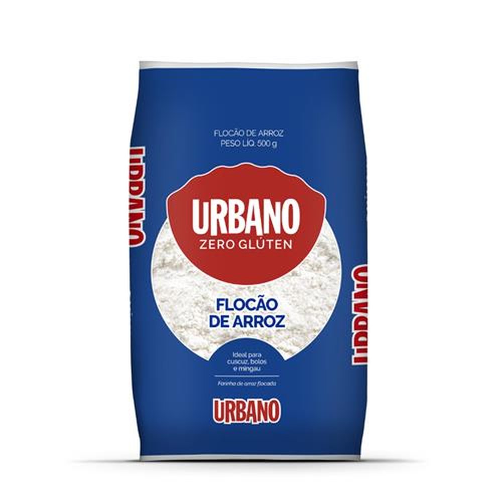 Flocão Arroz Urbano Embalagem 24X500Gr