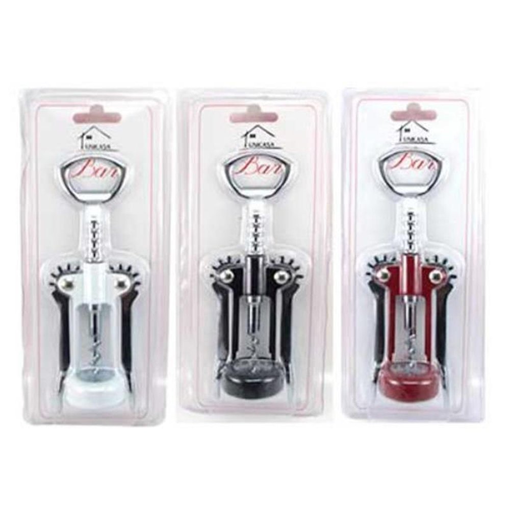 Abridor Garrafas e Saca-Rolhas Inox Fratelli