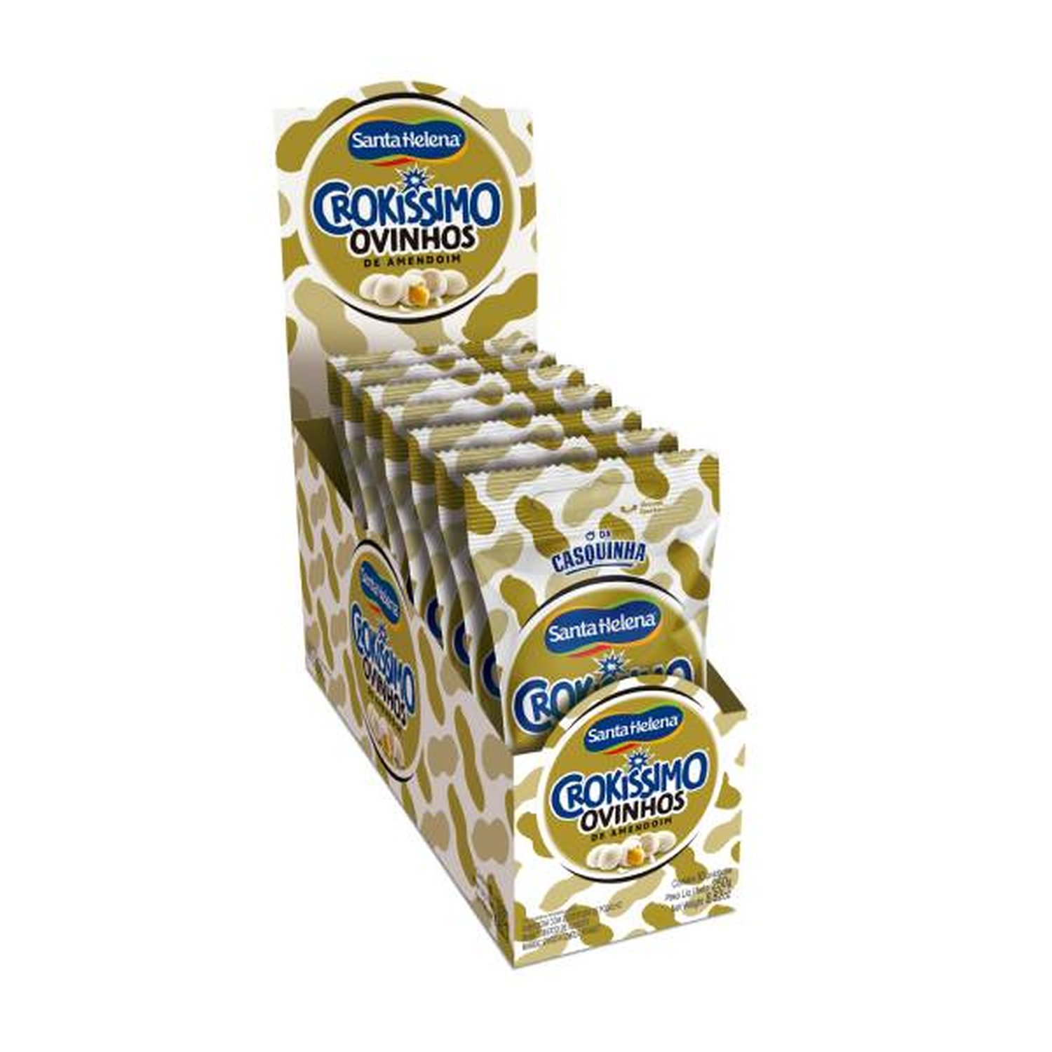 Ovinhos De Amendoim Display 250G Com 10 Pacotes De 25G Cada
