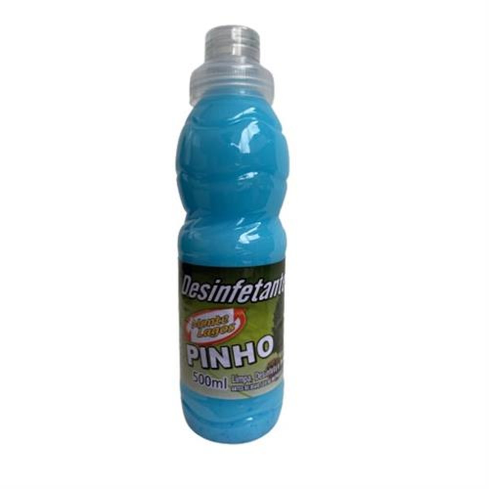 Desinfetante Pinho Azul Montelagos 500ML - Embalagem contém 12 unidades
