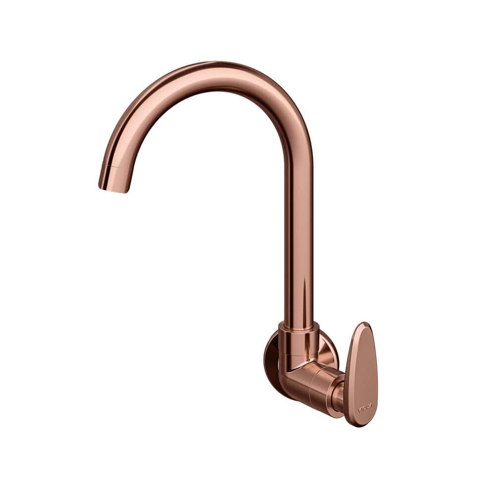 Torneira Cozinha Víqua Parede Bica Móvel Allure Decore Rose Gold