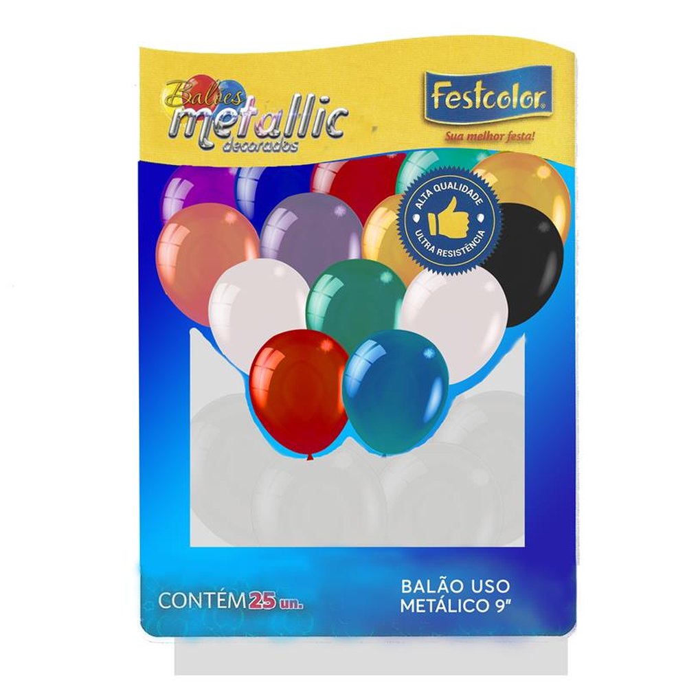 Balao Branco Metallic