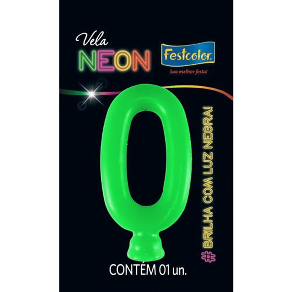 Vela Neon Verde N 0