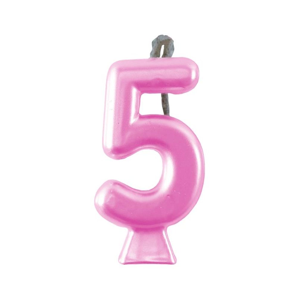 Vela Metallic Rosa N 5