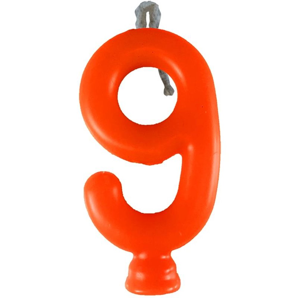 Vela Neon Laranja N 9
