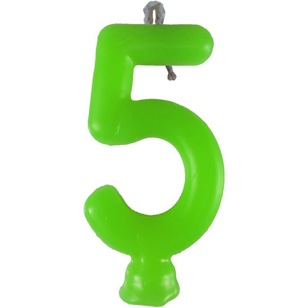 Vela Neon Verde N 5