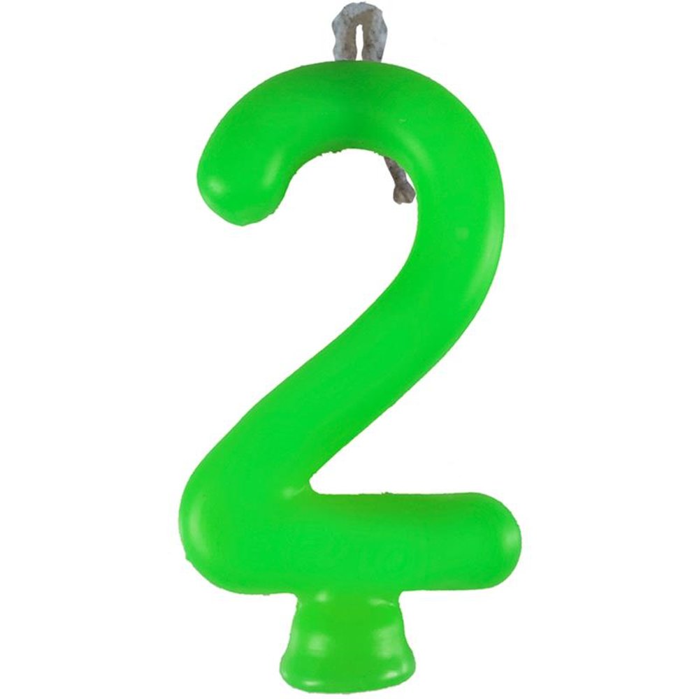 Vela Neon Verde N 2