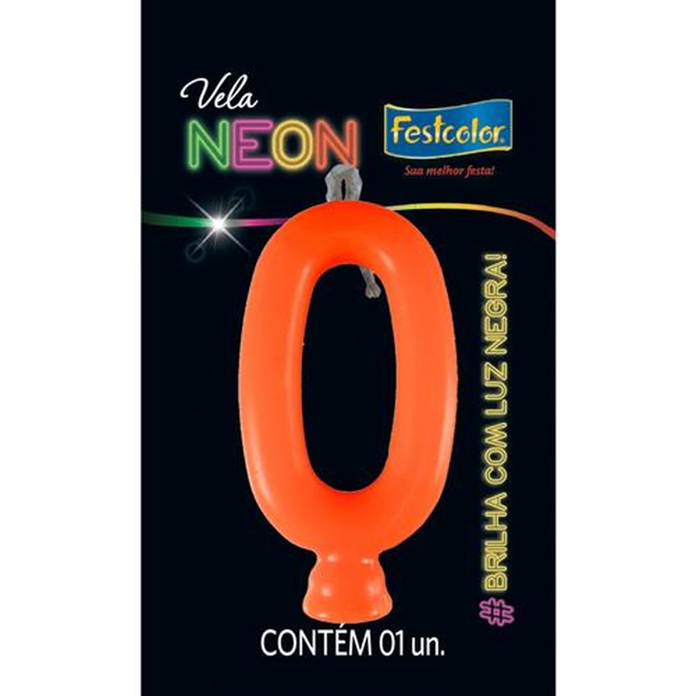 Vela Neon Laranja N 0