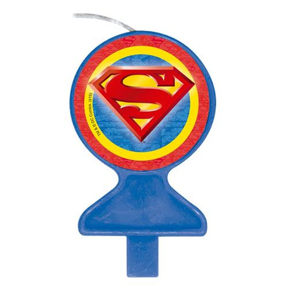 Vela Plana Superman Geek - Embalagem com 1 unidade.
