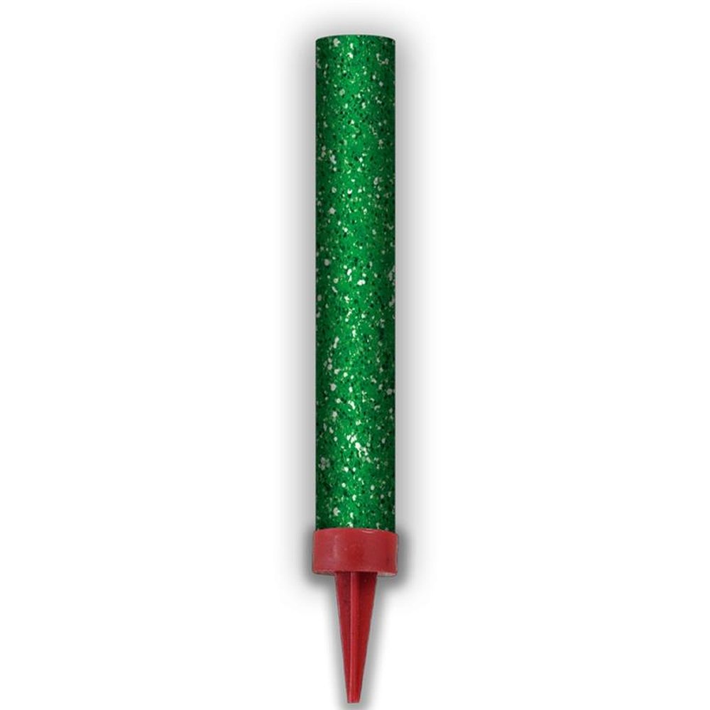 Vela Vulcao Verde - Embalagem com 1 unidade.