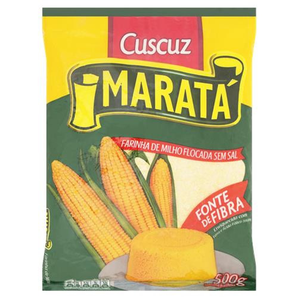 Cuscuz De Milho Marata 500g - Fardo com 20 Unidades