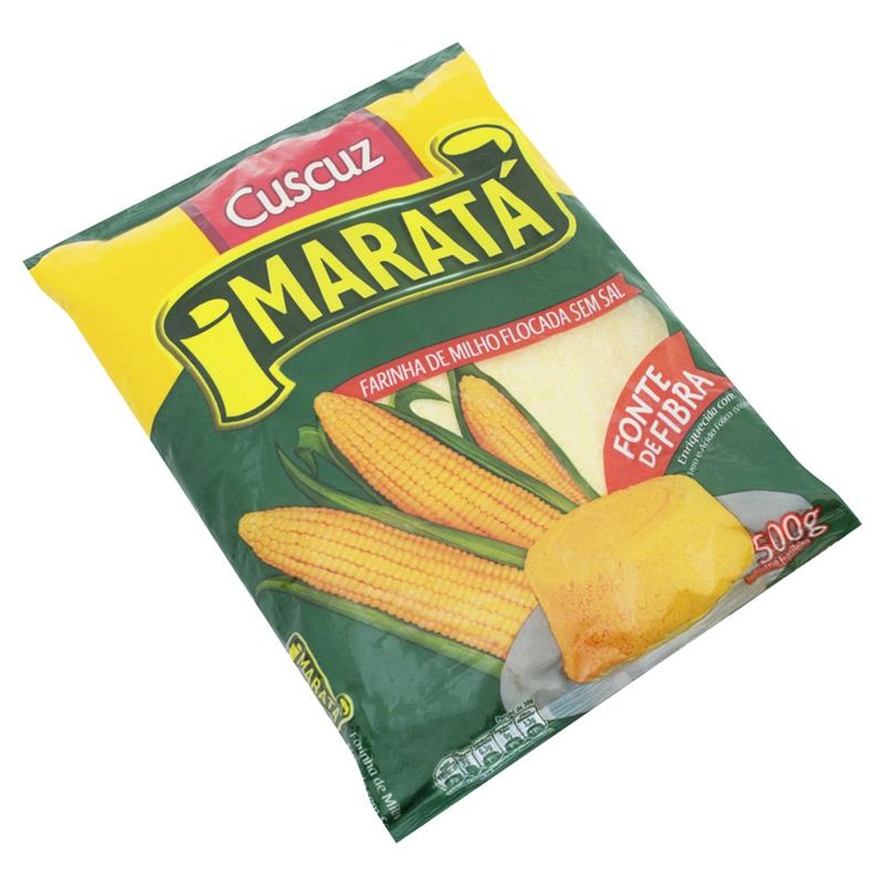 Cuscuz De Milho Marata 500g - Fardo com 20 Unidades